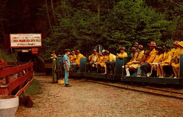 Iron Mountain Iron Mine - Old Postcard View (newer photo)